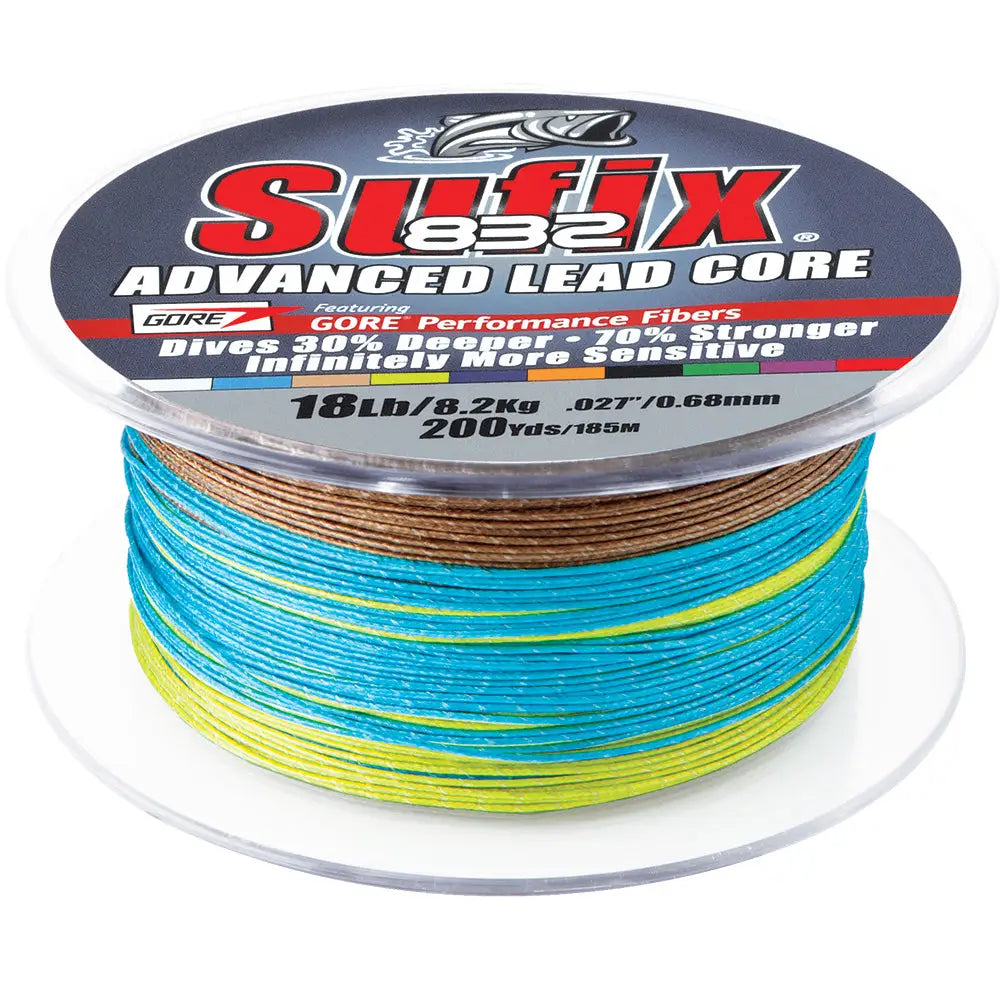 Sufix 832 Advanced Lead Core - 18lb - 10-Color Metered - 200 yds [658-218MC] - Lines & Leaders