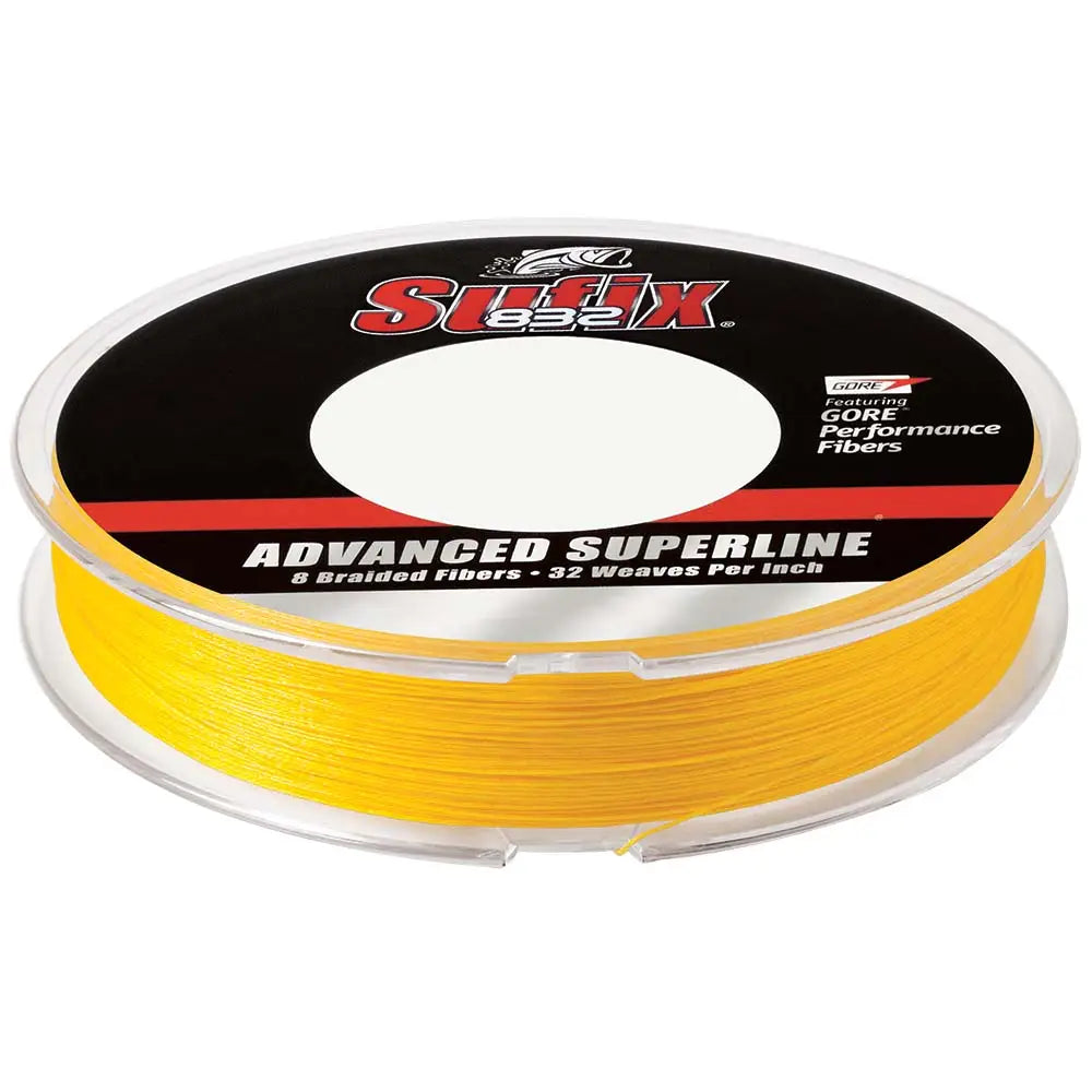 Sufix 832 Advanced Superline Braid - 10lb - Hi-Vis Yellow - 300 yds [660-110Y] - Lines & Leaders