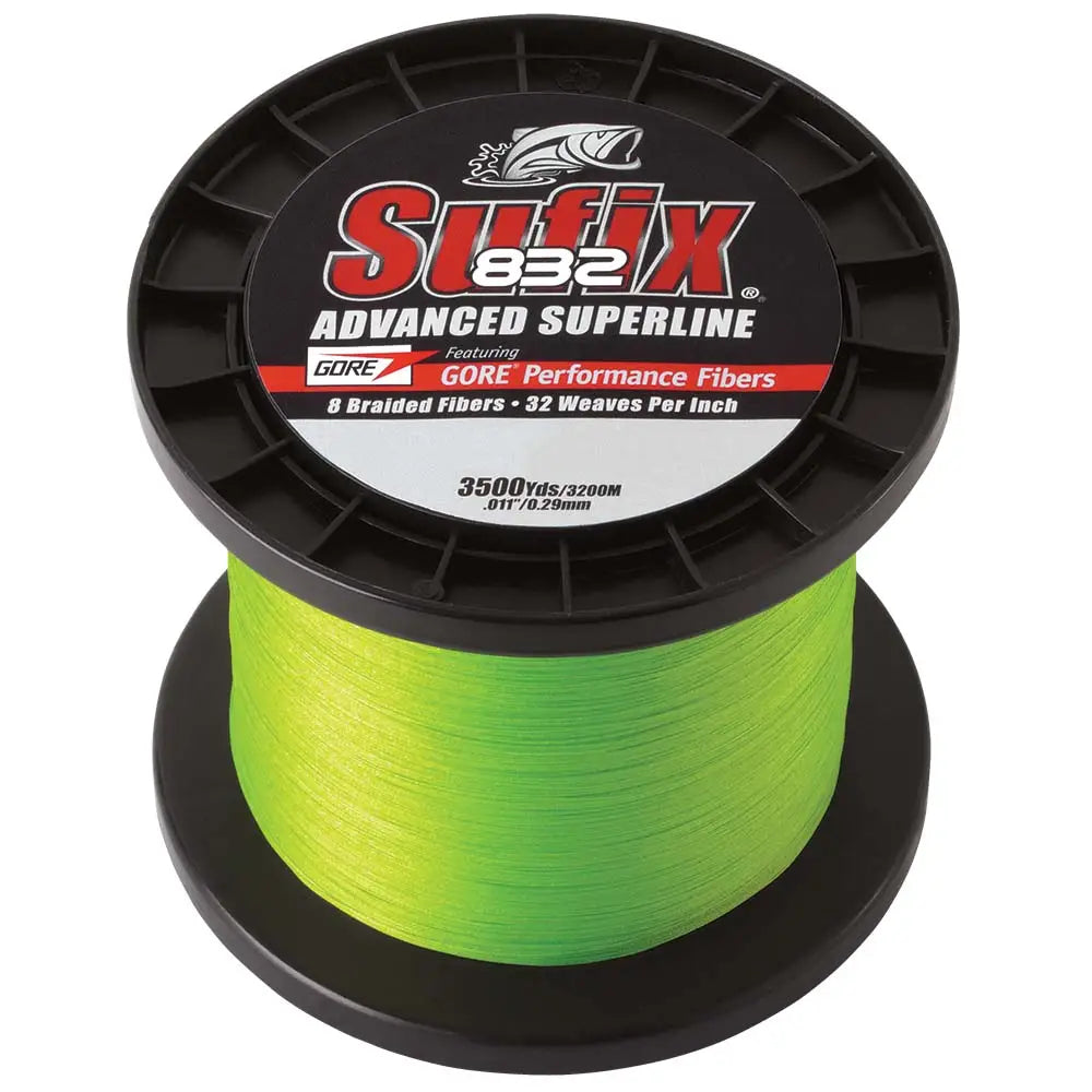 Sufix 832 Advanced Superline Braid - 10lb - Neon Green - 3500 yds [660-410L] - Lines & Leaders