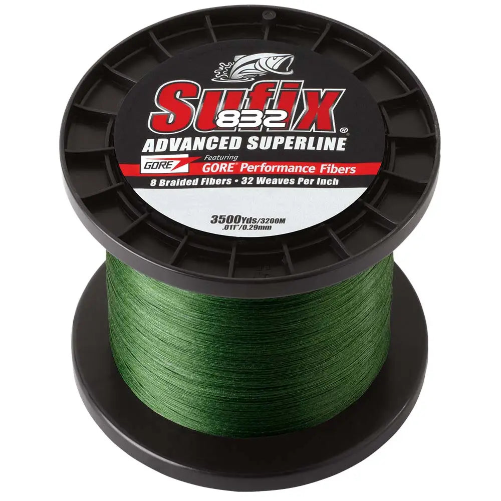 Sufix 832 Advanced Superline Braid - 30lb - Low-Vis Green - 3500 yds [660-430G] - Lines & Leaders