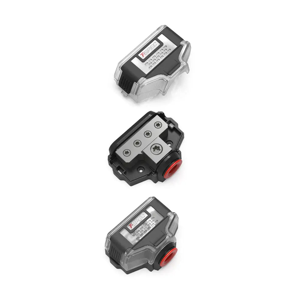 4-Position VDB4 Distribution Block T-Spec with Cover - Busbars Connectors & Insulators