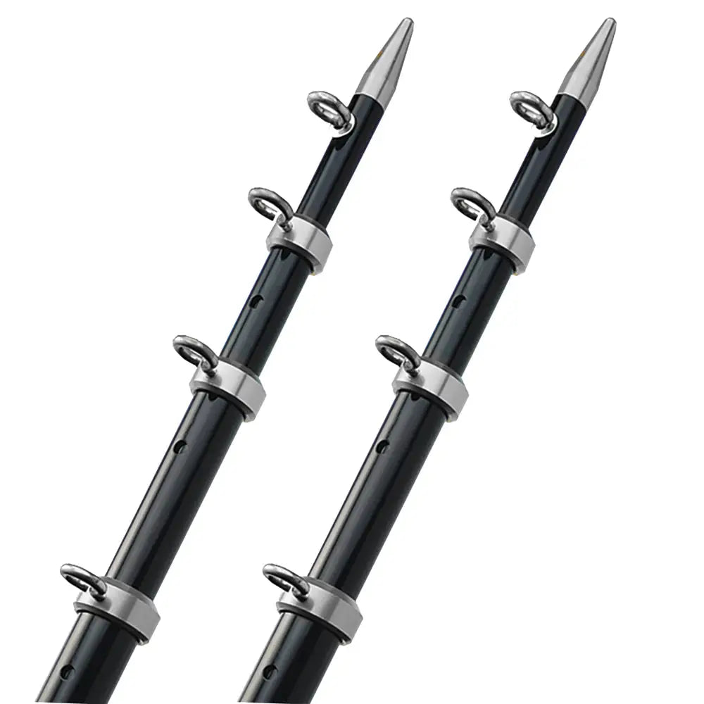 TACO 15’ Telescopic Outrigger Poles HD 1-1/2’’ - Black/Silver [OT-0542BKA15-HD] - Outriggers
