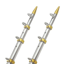 TACO 18’ Telescopic Outrigger Poles HD 1-1/2’’ - Silver/Gold [OT-0551VEL186] - Outriggers