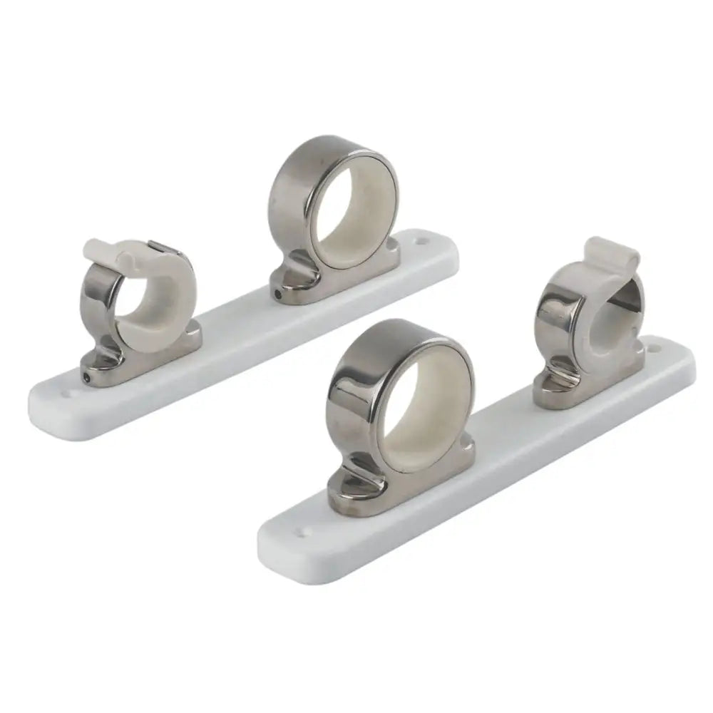 TACO 2-Rod Hanger w/Poly Rack - Polished Stainless Steel [F16-2751-1] - Rod & Reel Storage