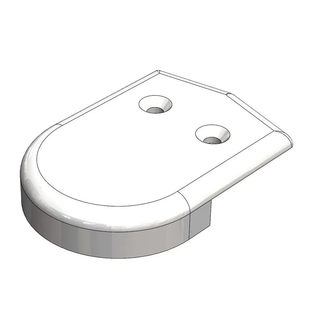 TACO 2’’ Rub Rail End Cap - White [F90-0001WN] - Rub Rail