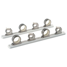 TACO 4-Rod Hanger w/Poly Rack - Polished Stainless Steel [F16-2752-1] - Rod & Reel Storage