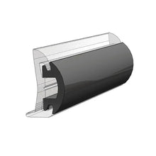 TACO 70 Flexible Black Rub Rail Insert 1-3/16’’ x 1/2’’ [V12-4144BKA70-1] - Rub Rail
