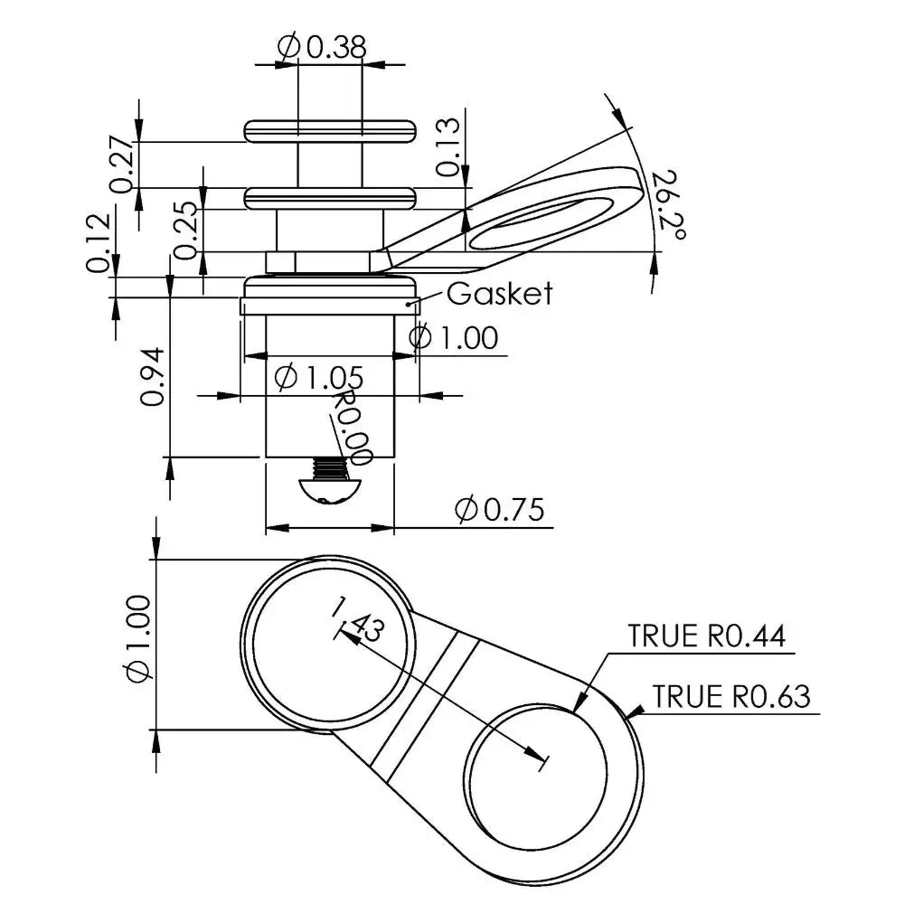 TACO Aluminum Quick-Release Fender Lock f/Pontoon Boats [F18-0186VEL-1] - Hooks & Clamps
