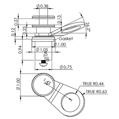 TACO Aluminum Quick-Release Fender Lock f/Pontoon Boats [F18-0186VEL-1] - Hooks & Clamps