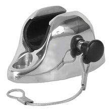 TACO Flat Deck Hinge w/Pin Lanyard - 7/8’’-1-1/4’’ [F13-0301/244BN-1] - Bimini Top Fittings