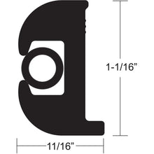 TACO Flex Vinyl Rub Rail Kit - Black w/Black Insert - 50’ - 1-1/16’’ [V11-0809BBK50-2] - Rub Rail