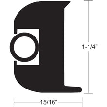 TACO Flex Vinyl Rub Rail Kit - Black w/Black Insert - 70’ - 1-1/4’’ x 15/16’’ [V11-3447BBK70-2] - Rub Rail