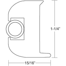 TACO Flex Vinyl Rub Rail Kit - White w/White Insert - 50’ [V11-3447WWK50-2] - Rub Rail