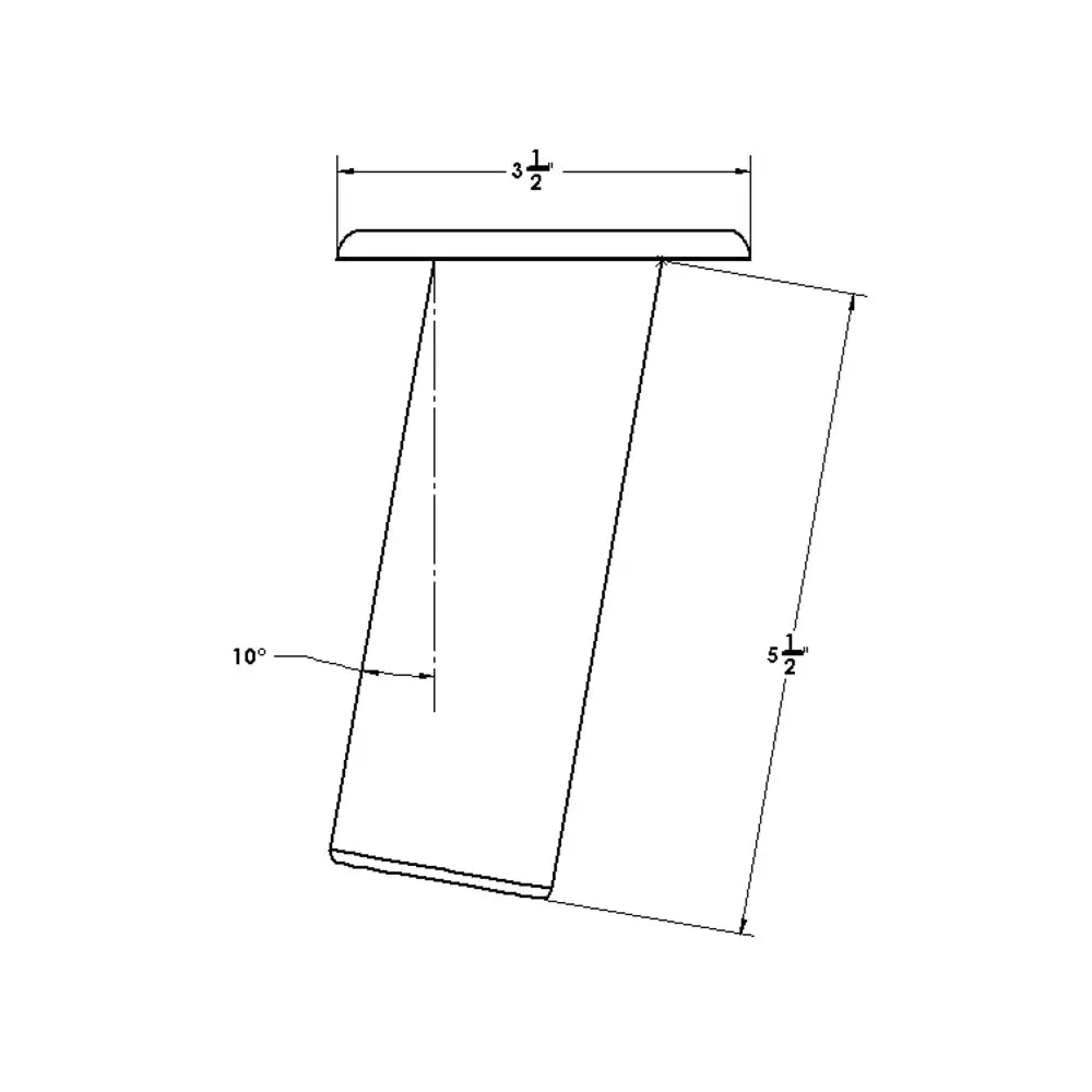 TACO Flush Mount Rod Holder 10 - Deluxe Anodized Finish [F31-0702BXY] - Rod Holders