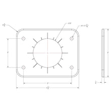TACO Grand Slam 300 Universal Backing Plate f/GS-300 GS-390 - Pair [BP-0300BSY-1] - Outrigger Accessories