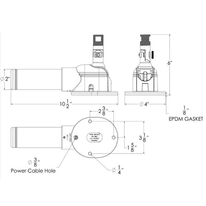 TACO Grand Slam 860 Electric VHF Antenna Mount [GS-860] - Antenna Mounts & Accessories