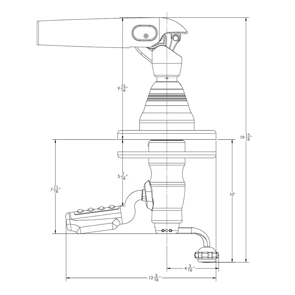 TACO GS-500 Grand Slam Outrigger Mounts *Only Accepts CF-HD Poles [GS-500] - Outriggers