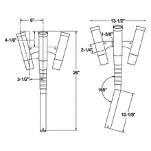 TACO Olympic 5-Rod Holder Cluster [F31-0790BXY-1] - Rod Holders