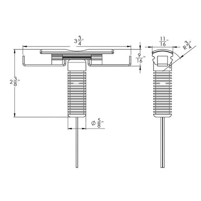 TACO Rub Rail Mounted LED Nav Light Set f/SuproFlex Only [F38-9960] - Navigation Lights