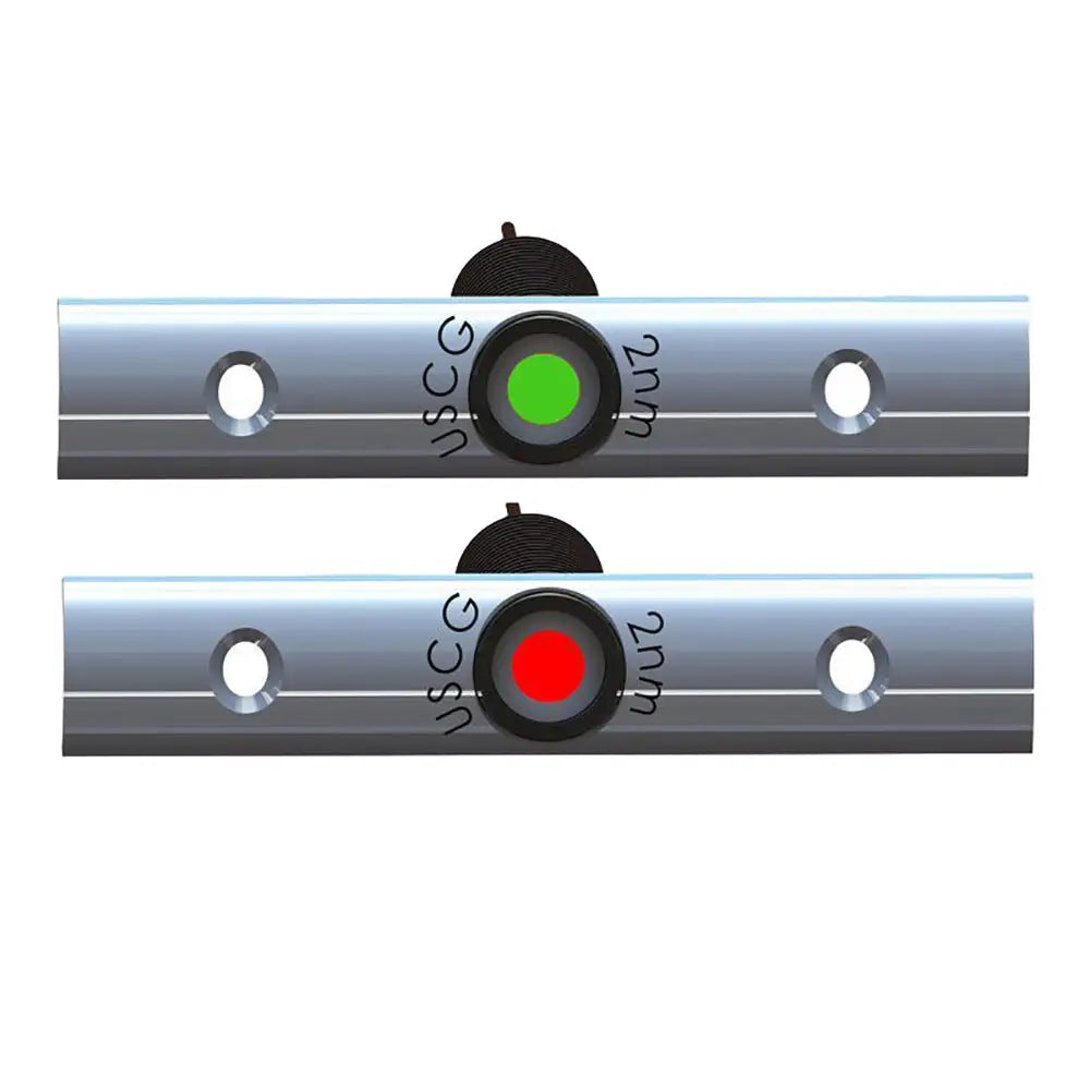TACO Port and Starboard 4’’ Rub Rail Mounted LED Navigation Light Set - Navigation Lights