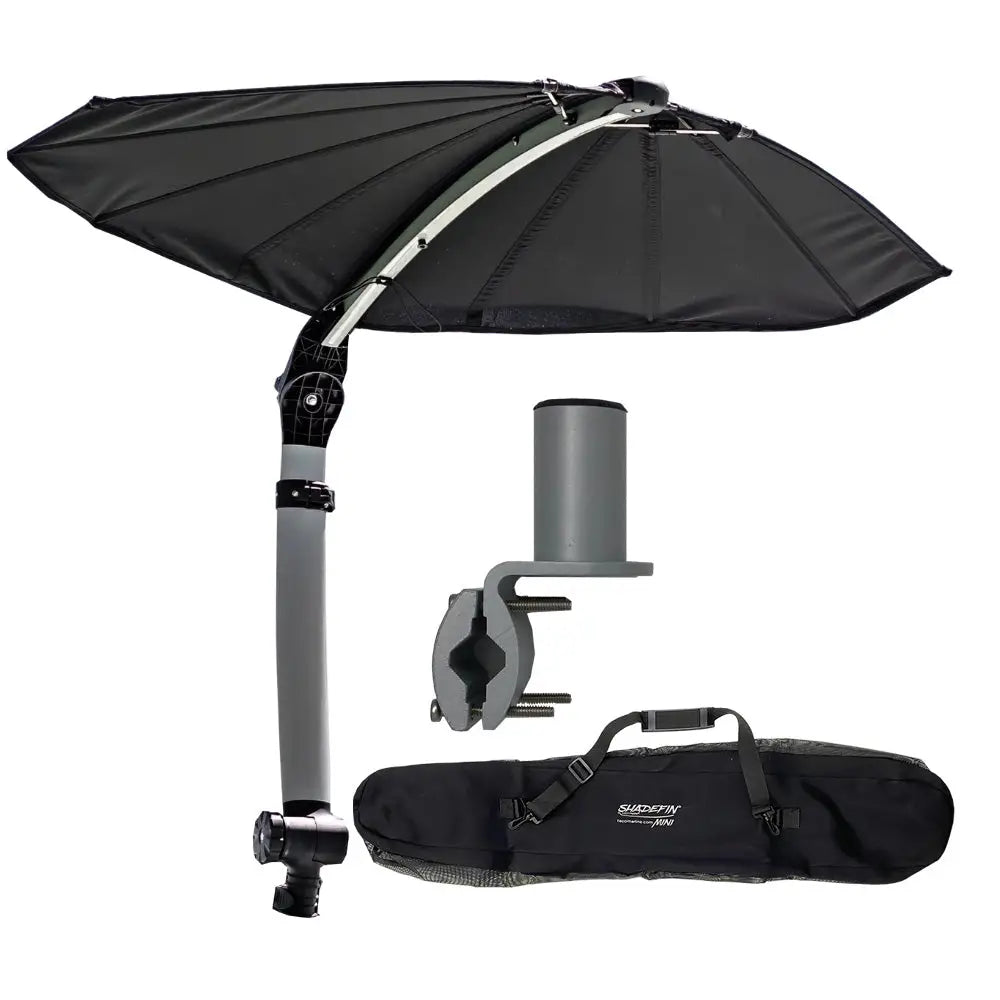 TACO ShadeFin Mini w/Black Fabric - Bag Round Rail Mount Kit [T10-4000-17] - Biminis/Shades/Umbrellas