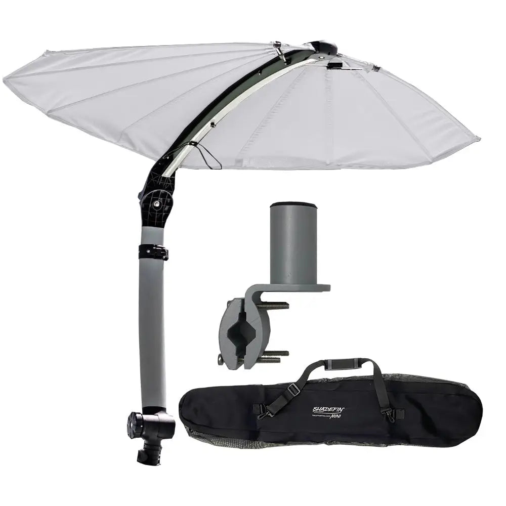 TACO ShadeFin Mini w/White Fabric - Bag Round Rail Mount Kit [T10-4000-16] - Biminis/Shades/Umbrellas