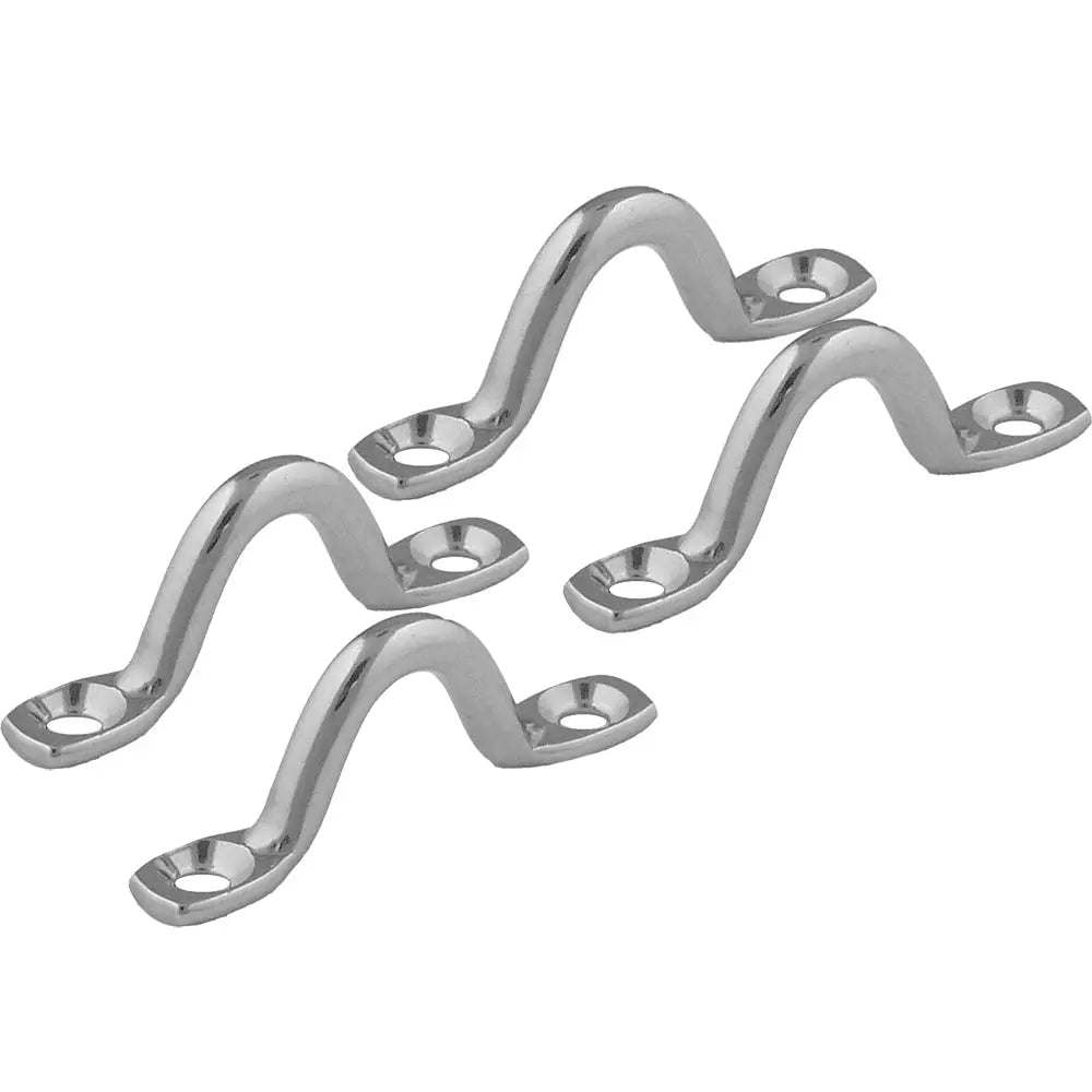 Taco Stamped Stainless Steel Eye Straps (4 Pack) [F16-1200-2] - Outrigger Accessories