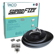 TACO SuproFlex Rub Rail Kit - Black w/Flex Chrome Insert - 1.6’’H x.78’’W x 60L [V11-9960BBK60-2] - Rub Rail