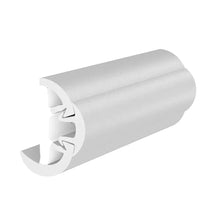 TACO SuproFlex Rub Rail Kit w/Flex Vinyl Overlay Insert - 2’’H x 1-1/4’’W x 80’L - White w/White Insert