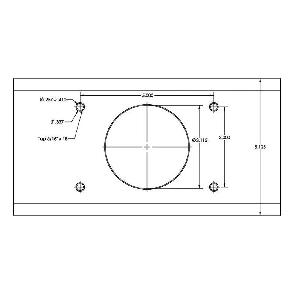 TACO T-Top Extrusion Plate Pre-Drilled for Grand Slams - 20’’ - Pair [GSE-1939BSA20] - Outrigger Accessories