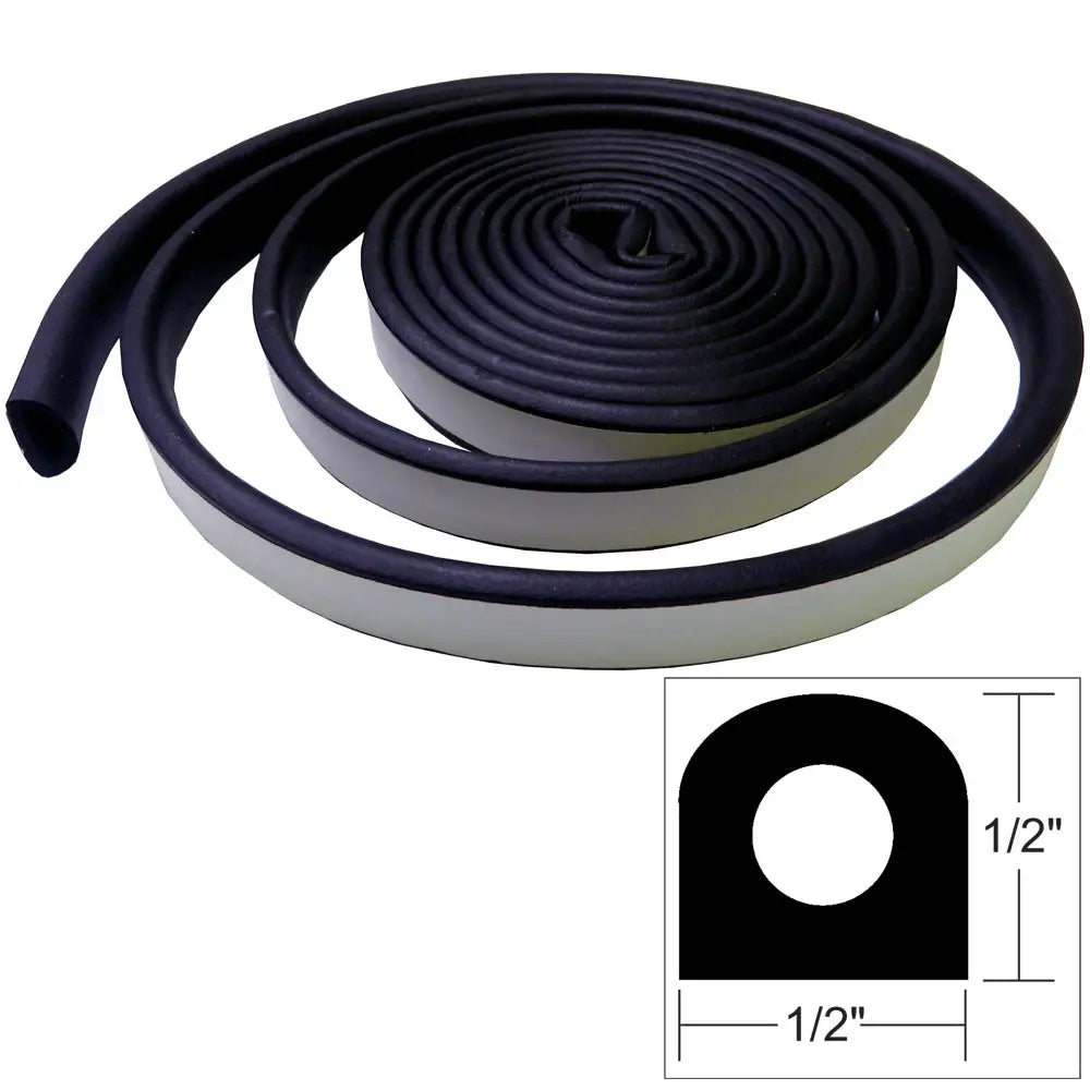 TACO Weather Seal - 10’L x 1/2’’W x 1/2’’H - Black [V30-0202B10-1] - Accessories
