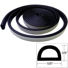TACO Weather Seal - 10’L x 3/8’’H x ’W - Black [V30-0109B10-1] - Accessories