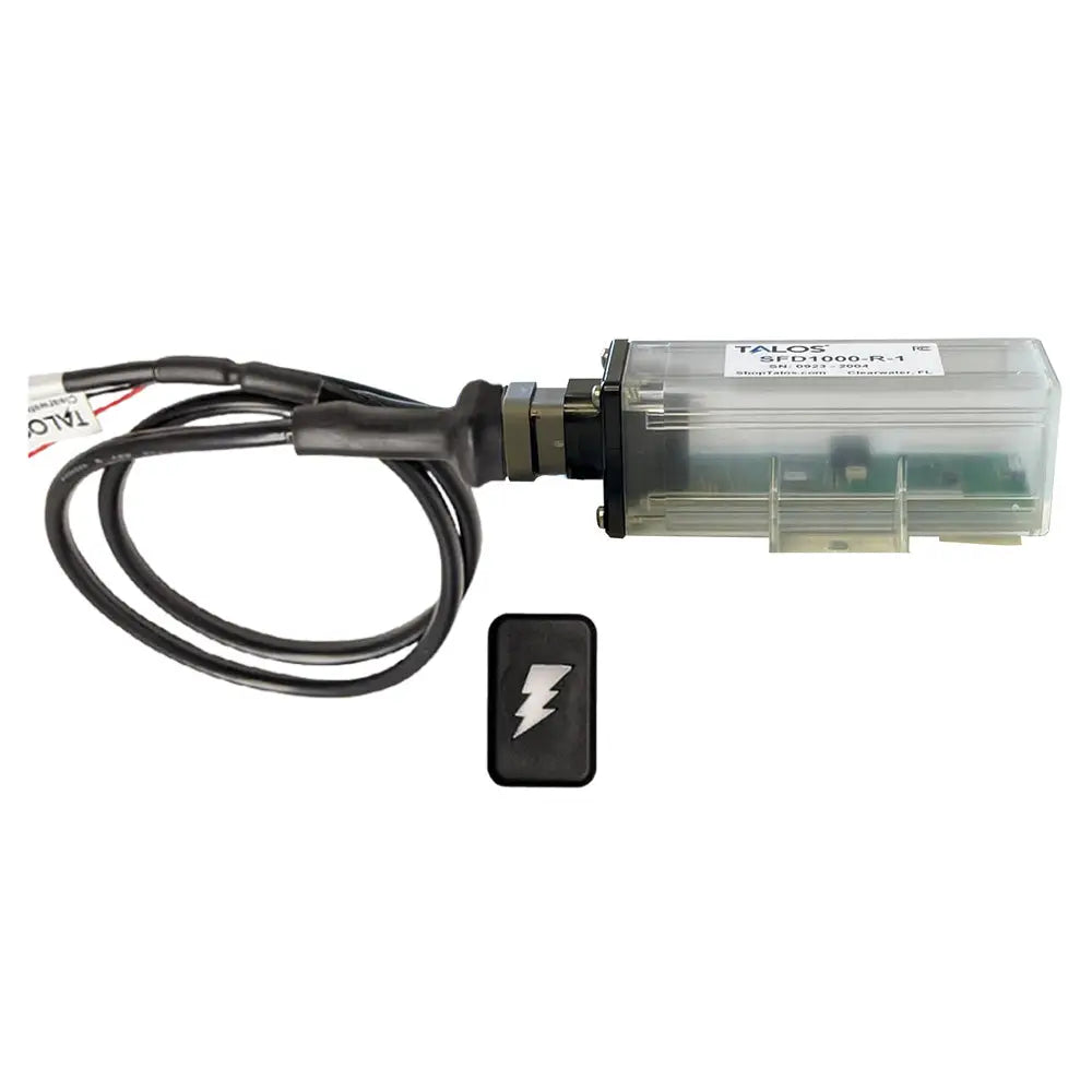 TALOS Remote Housing Lightning Detection System w/3’ Cable - Black Rectangular Indicator w/Translucent Housing