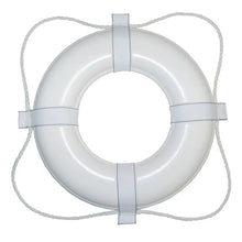 Taylor Made Foam Ring Buoy - 24’’ - White w/White Grab Line [361] - Personal Flotation Devices