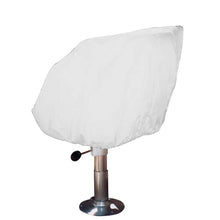 Taylor Made Helm/Bucket/Fixed Back Boat Seat Cover - Vinyl White [40230] - Winter Covers