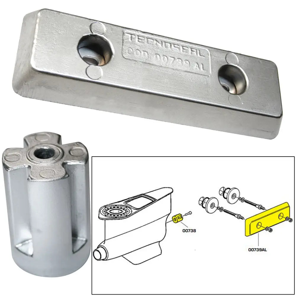 Tecnoseal Anode Kit - Volvo IPS - Zinc/Aluminum [20715] - Anodes