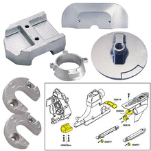 Tecnoseal Anode Kit w/Hardware - Mercury Alpha 1 Gen 2 - Zinc [20801] - Anodes