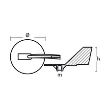 Tecnoseal Zinc Yamaha Trim Tab Anode f/150 - 225 HP Motors [01143] - Anodes