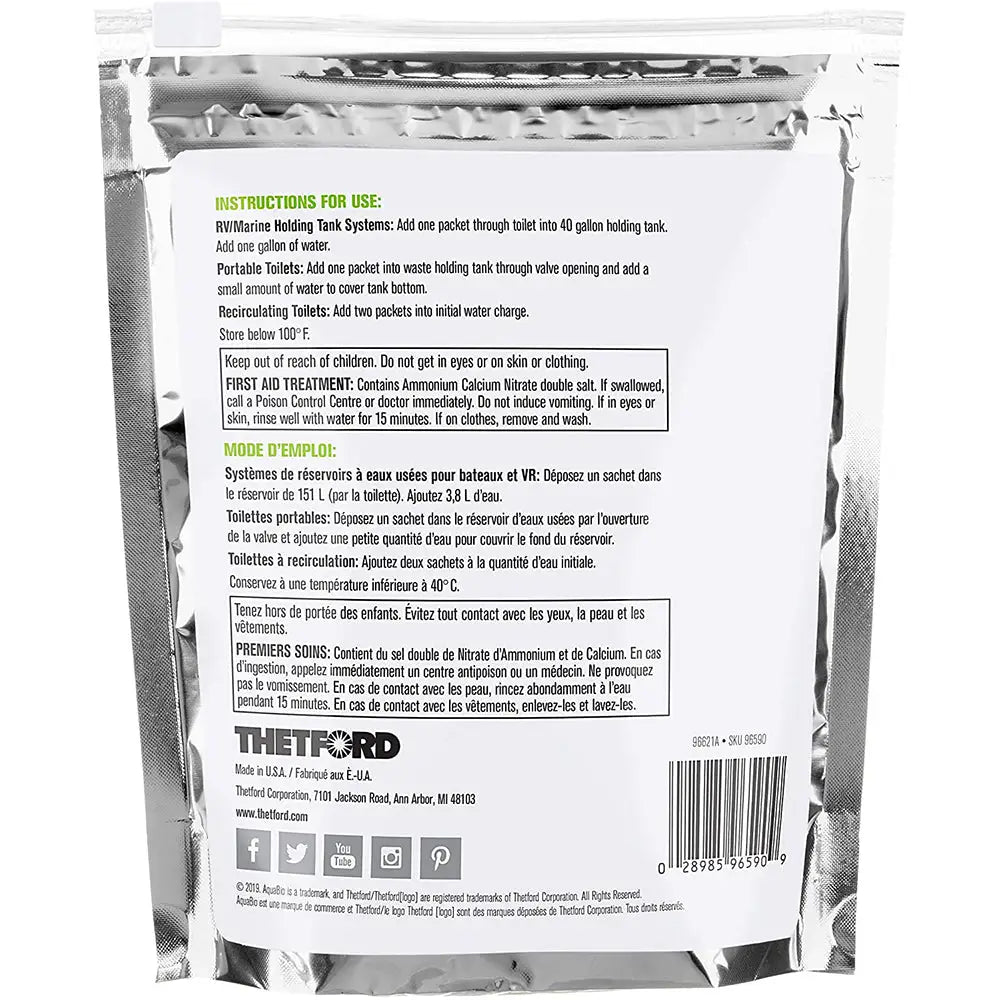 Thetford AquaBio - 16 Toss-Ins Concentrate Packets [96590] - Accessories