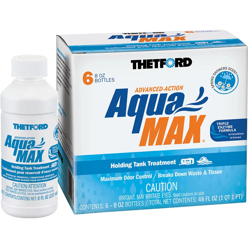 Thetford AquaMax Holding Tank Treatment - 6-Pack - 8oz Liquid - Spring Shower Scent [96634] - Marine Sanitation
