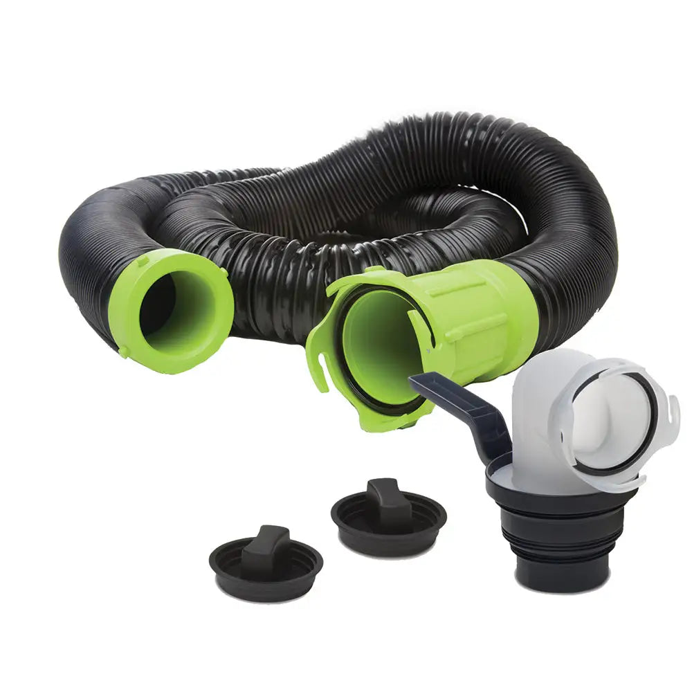 Thetford Titan Premium 15’ Sewer Hose Kit w/Universal Bayonet Connection 5-in-1 Sewer Adapter w/Handle [17853]