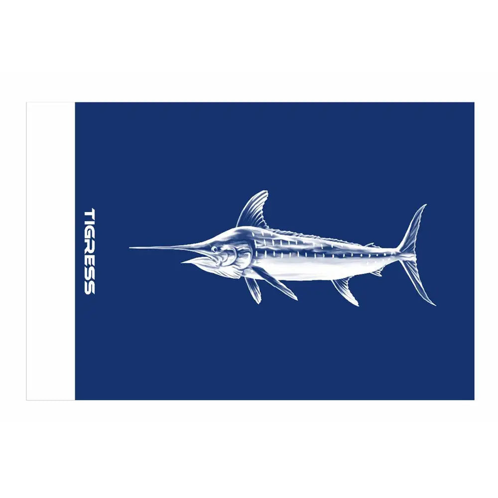 Tigress Blue Marlin Release Flag - 12’’ x 18’’ [88422] - Fishing Accessories