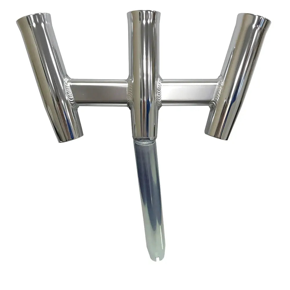 Tigress GS Trident Rod Holder - Bent Butt - Polished Aluminum [88160] - Rod Holders