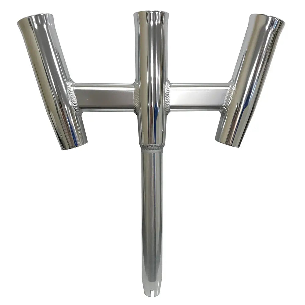 Tigress GS Trident Rod Holder - Straight Butt - Polished Alumunim [88160-1] - Rod Holders