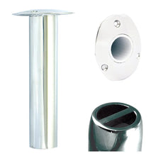 Tigress Oval Head SS Gunnel Mount Rod Holder - Degree - 9’’ [88527] - Rod Holders