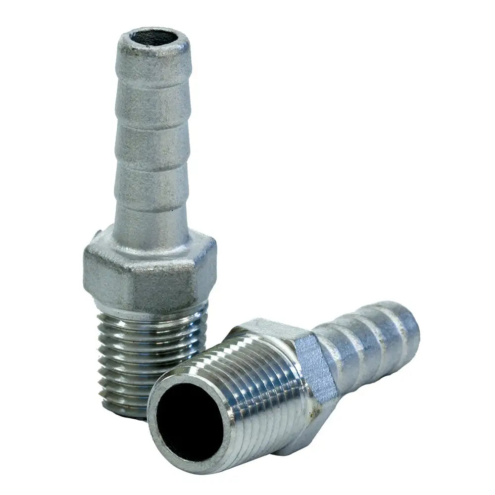 Tigress Stainless Steel Pipe to Hose Adapter - 1/4’’ IPS [77910] - Rod Holder Accessories