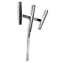 Tigress Triple Aluminum Kite Rod Holder - Bent Butt - Polished [88158] - Rod Holders