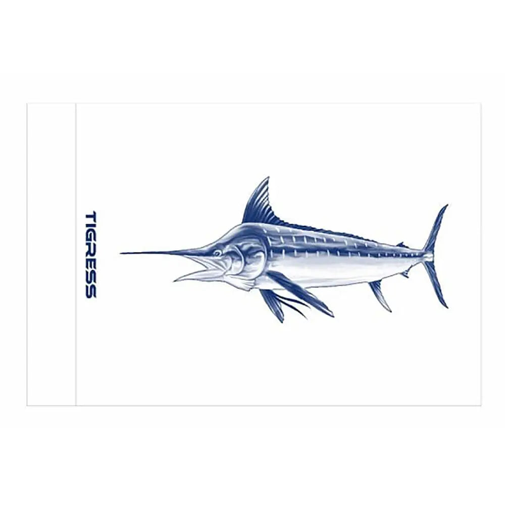 Tigress White Marlin Release Flag - 12’’ x 18’’ [88421] - Fishing Accessories