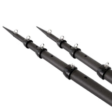 Tigress XD 3k Carbon Fiber Telescoping Outrigger Poles - 18 feet - Matte Black/ Black - Pair [88679] - Outriggers