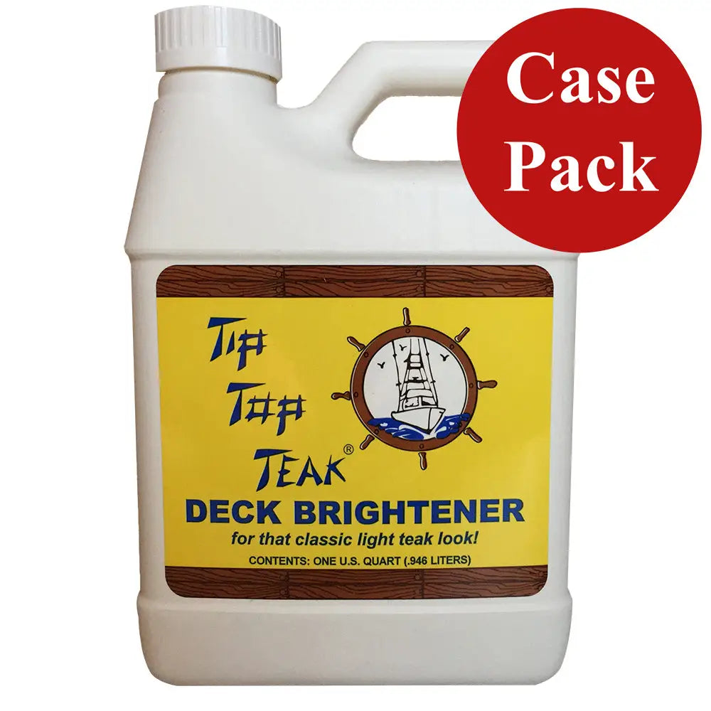 Tip Top Teak Deck Brightener Quart Case of 12 - Cleaning